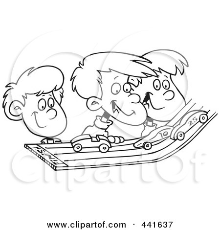 Children Playing With Toys Clipart