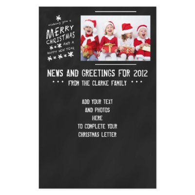 Christmas Newsletter Format