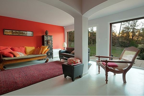 Cream And Red Living Room Ideas