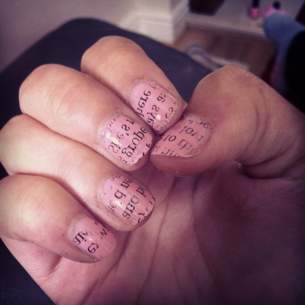 How To Get Newspaper Nails With Water