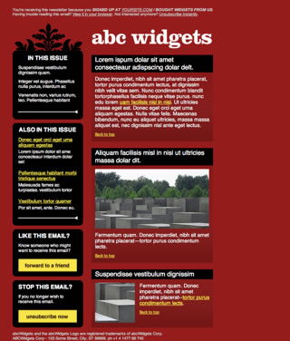 Html Email Newsletter Templates Free Download
