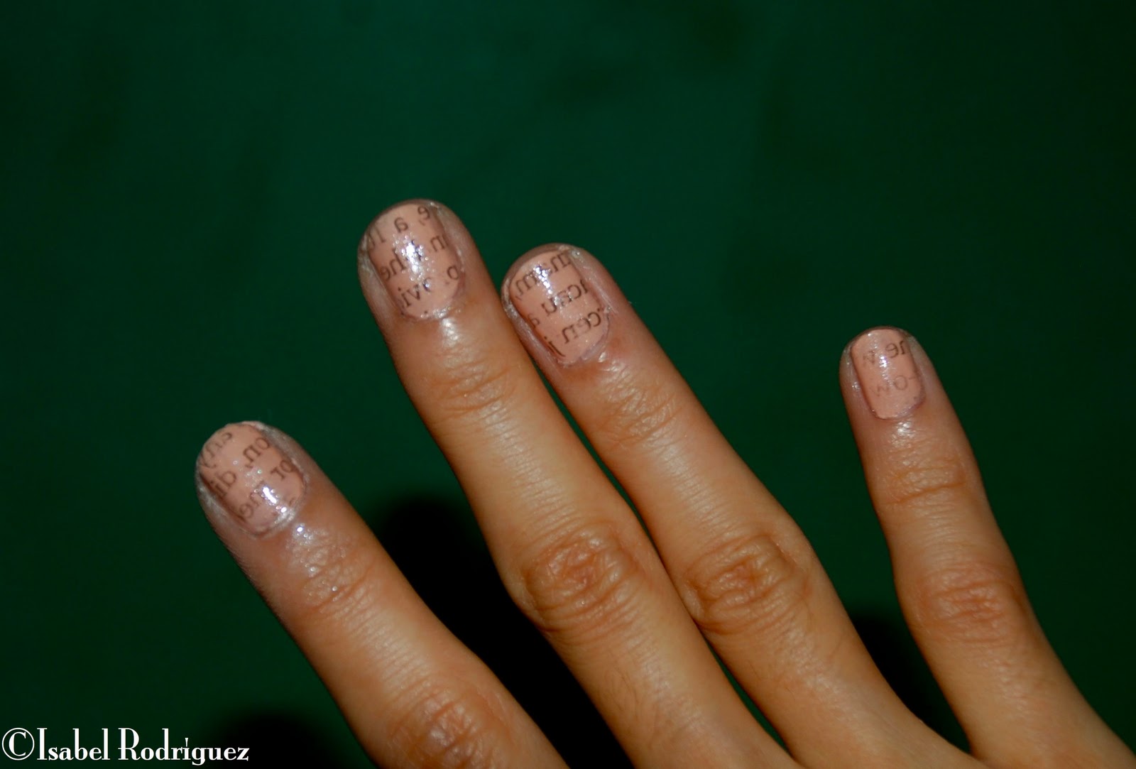 Newspaper Nails With Water Step By Step