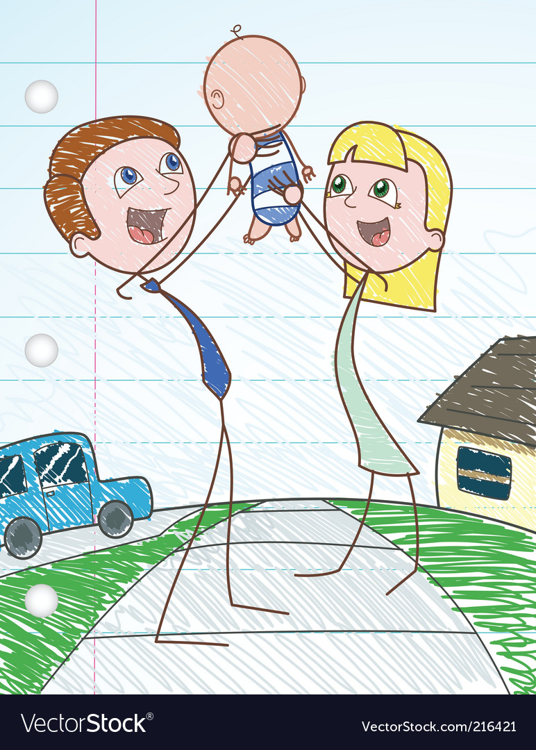Stick Figure Children Clip Art Free